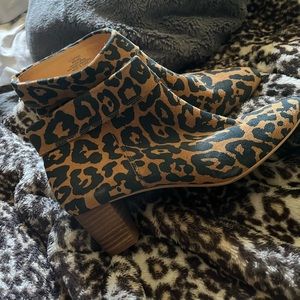 Lucky Brand Leopard Booties